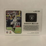 NLS-DW Darren Waller Next Level Stats Las Vegas Raiders 2020 Score Football Card LQ