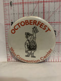 Octoberfest Wpq Convention Center Mascot Button Pinback