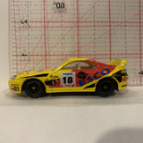 Yellow ESCO Racer Unbranded Diecast Car GH