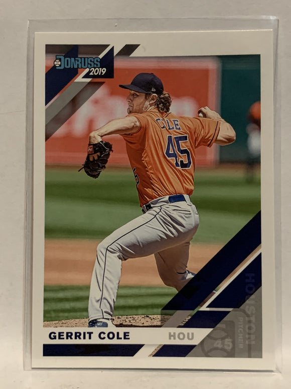 #162 Gerrit Cole Houston Astros 2019 Donruss Baseball Card