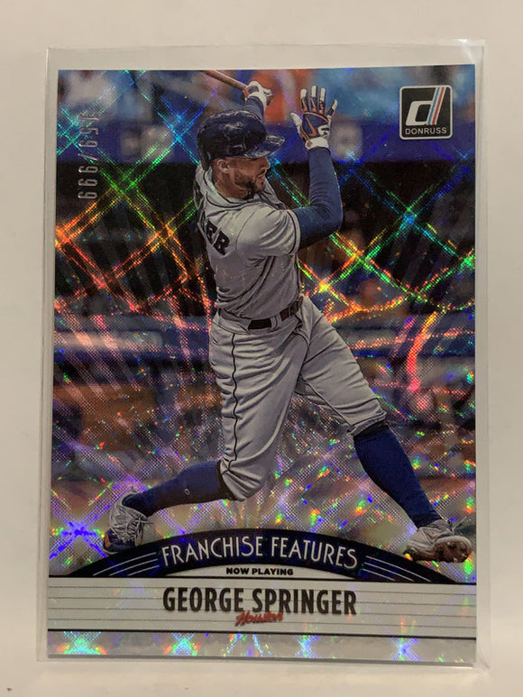 #FF-21 Estevan Florial George Springer 159/999 2019 Donruss Baseball Card