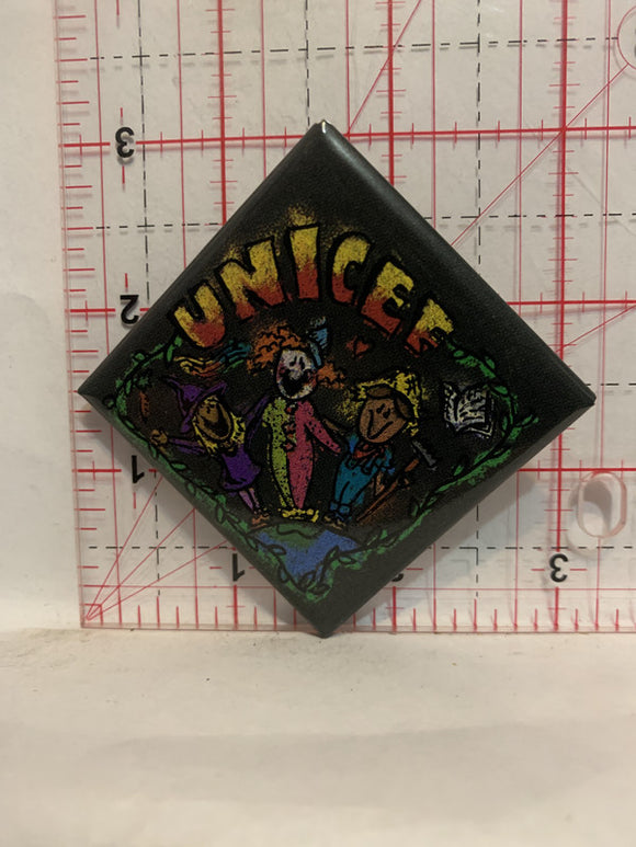 Unicef Child Trick or Treat Halloween Button Pinback