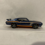 Blue '70 Pontiac GTO Judge ©2010 Hot Wheels Diecast Car GH