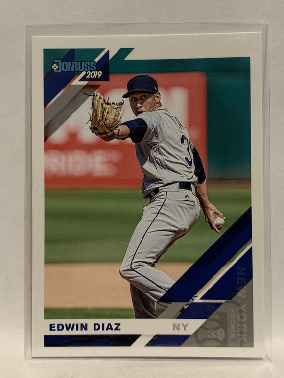 #85 Edwin Diaz New York Mets 2019 Donruss Baseball Card