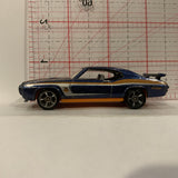 Blue '70 Pontiac GTO Judge ©2010 Hot Wheels Diecast Car GH