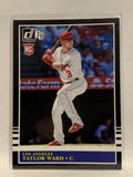 #216 Taylor Ward Rookie Black Los Angeles Angels 2019 Donruss Baseball Card