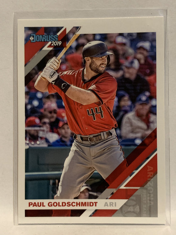 #152 Paul Goldschmidt Arizona Diamondbacks 2019 Donruss Baseball Card