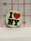 I Love NY New York Button Pinback