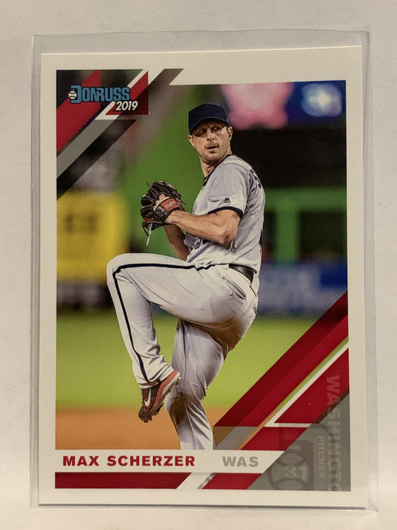 #116 Max Scherzer   Washington Nationals 2019 Donruss Baseball Card