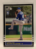 #208 Heath Fillmyer Rookie Black Kansas City Royals 2019 Donruss Baseball Card