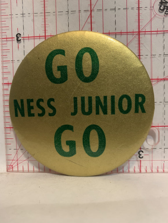 Go Ness Junior Go Button Pinback