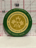 Canadian Occupational Health and Safety Week Button Pinback