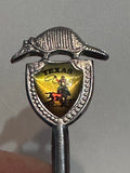 Texas Armidillo Cowboy California  Souvenir Spoon