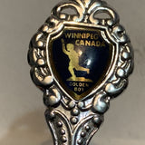 Winnipeg Canada Golden Boy Collectable Souvenir Spoon BJ