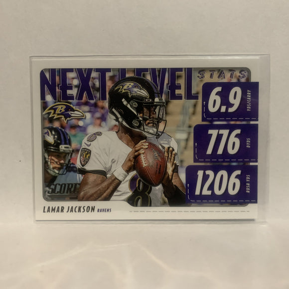 NLS-LJ Lamar Jackson Baltimore Ravens 2020 Score Football Card LR