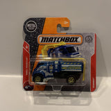 Blue Police Xcanner Mobile 1/30 MBX Rescue 2017 36/125 FHJ91 Matchbox  Short Card