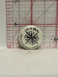 School of the Art Institute of Chicago Logo Compass Button Pinback