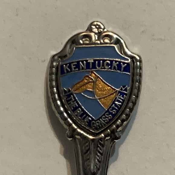 Kentucky The Blue Grass State Collectable Souvenir Spoon BJ