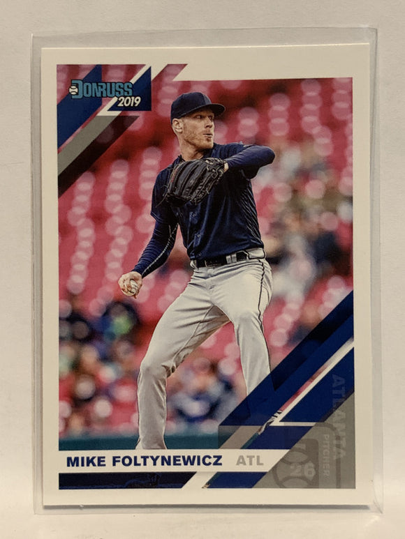 #135 Mike Foltynewicz Cincinnati Reds 2019 Donruss Baseball Card