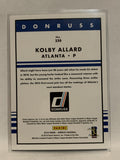 #230 Kolby Allard 47/288 Career Stats Atlanta Braves 2019 Donruss Baseball Card