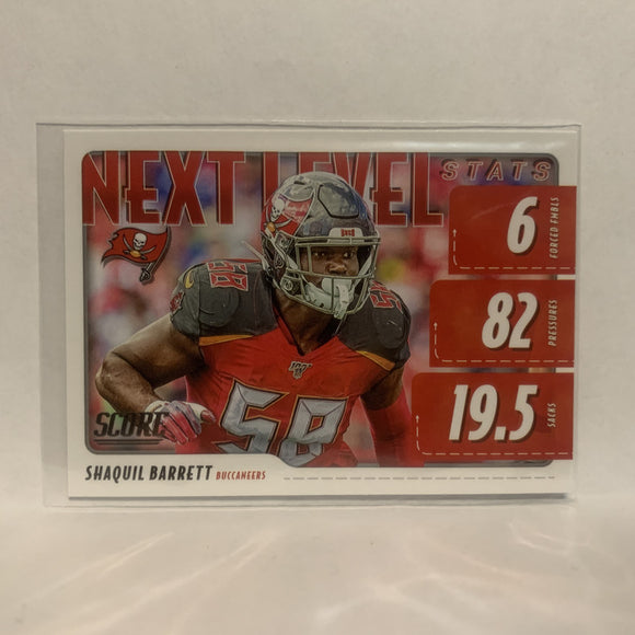 NLS-SB Shaquil Barrett Tampa Bay Buccaneers 2020 Score Football Card LS