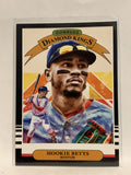 #1 Mookie Betts Diamond Kings Boston Red Sox 2019 Donruss Baseball Card