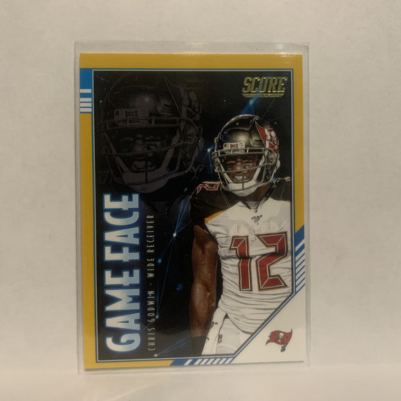 GF-CG Chris Godwin Gold Game Face Tampa Bay Buccaneers 2020 Score Football Card LS