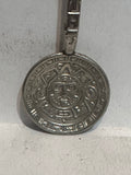Vallarta Mexico Green Idol Calender Alpaca  Souvenir Spoon