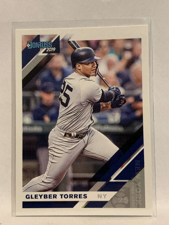 #157 Gleydber Torres New York Yankees 2019 Donruss Baseball Card