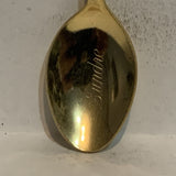 Sundre Green Maple Leaf Alberta Canada Collectable Souvenir Spoon BJ
