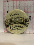 Consider St James Assiniboia Button Pinback