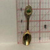 Sundre Green Maple Leaf Alberta Canada Collectable Souvenir Spoon BJ