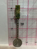 Vallarta Mexico Green Idol Calender Alpaca  Souvenir Spoon