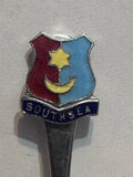 South Sea UK Crest Emblem Chromium  Souvenir Spoon