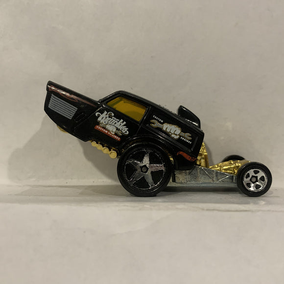 Black BDC90 Drag Racer ©2013 Hot Wheels Diecast Car GI