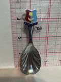 South Sea UK Crest Emblem Chromium  Souvenir Spoon