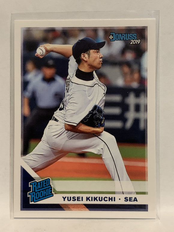 #252 Yusei Kikuchi Rated Rookie Seattle Mariners 2019 Donruss Baseball Card