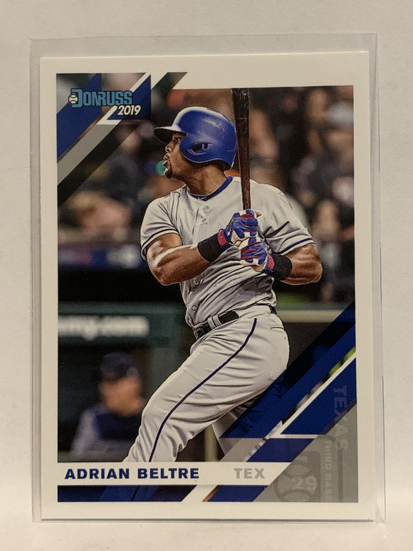 #80 Adrian Beltre   Texas Rangers 2019 Donruss Baseball Card