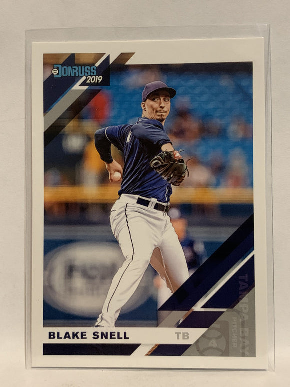 #181 Blake Snell Tampa Bay Rays 2019 Donruss Baseball Card