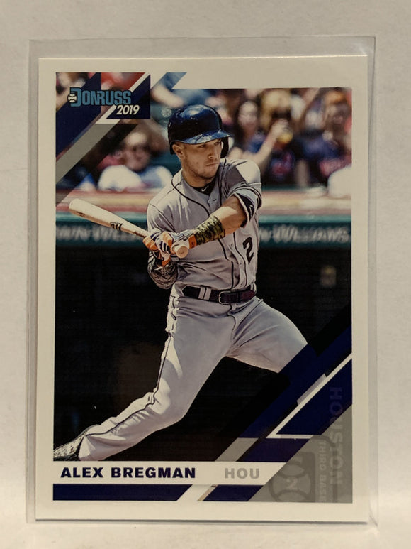 #182 Alex Bregman   Houston Astros 2019 Donruss Baseball Card