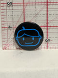 Blue Boy Face Button Pinback