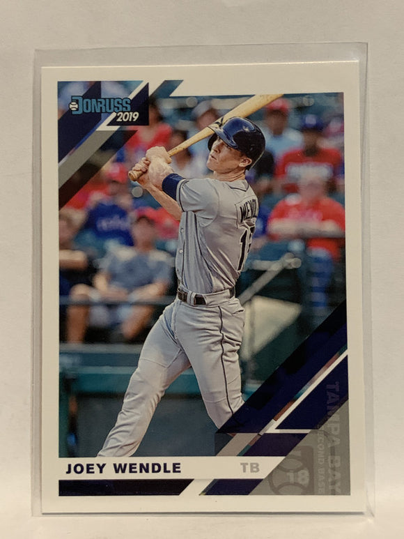 #83 Joey Wendle Tampa Bay Rays 2019 Donruss Baseball Card
