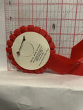 100% Huggable Red Ribbon Button Pinback