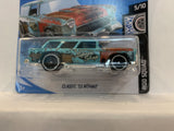 Blue Classic '55 Nomad Rod Squad 2019 Hot Wheels Short Card New Diecast Cars AA