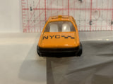 Orange NYC Taxi Unbranded Loose Diecast Car