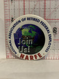 National Association of Retired Federal Employees NARFE Button Pinback