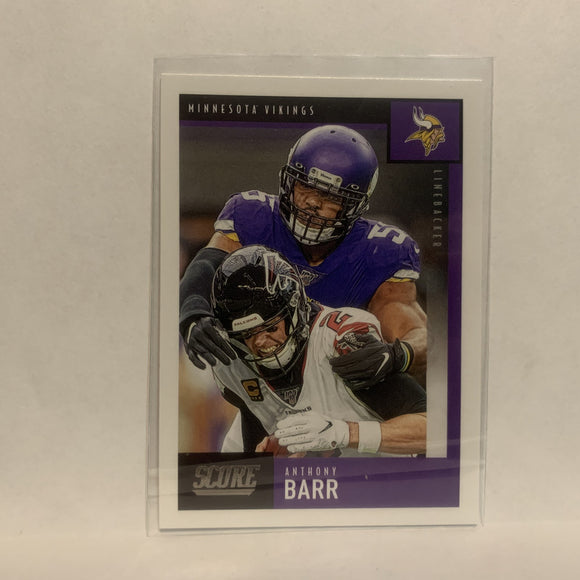 #244 Anthony Barr Minnesota Vikings 2020 Score Football Card LT