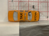 Orange NYC Taxi Unbranded Loose Diecast Car