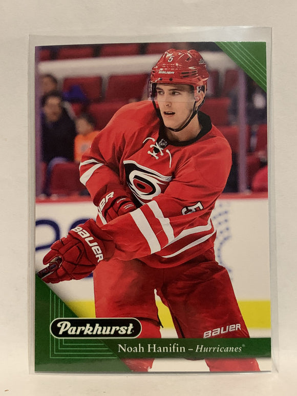 #45 Noah Hanifin Carolina Hurricanes 2017-18 Parkhurst Hockey Card