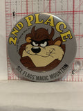 2nd Place Six Flags Magic Mountain Tasmania Devil 1992 Button Pinback